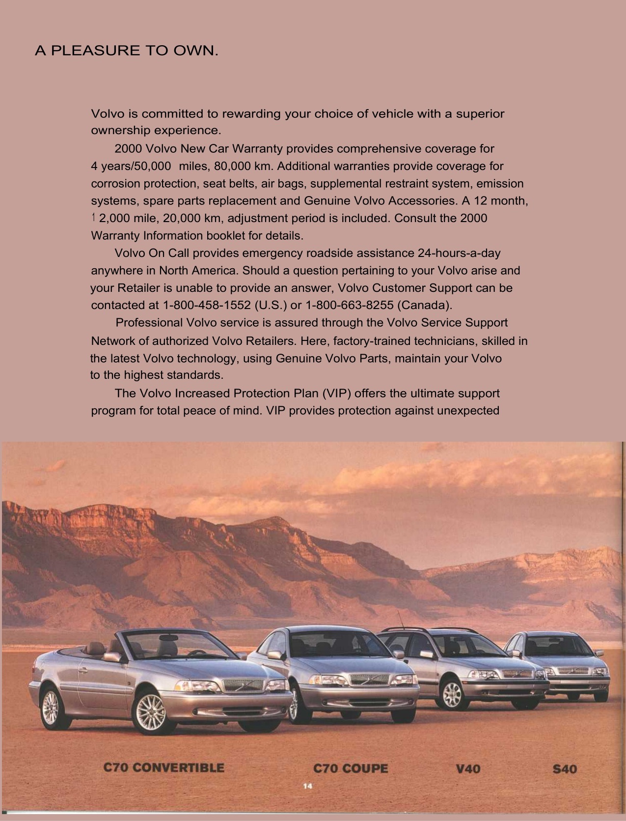 2000 Volvo S70 Brochure Page 11